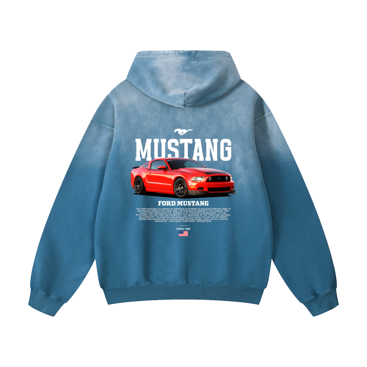 S197 MUSTANG Heavyweight Sunfade Oversized Hoodie