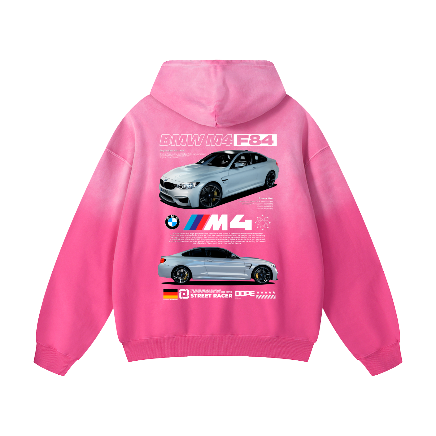 M4 F84 Heavyweight Sunfade Oversized Hoodie
