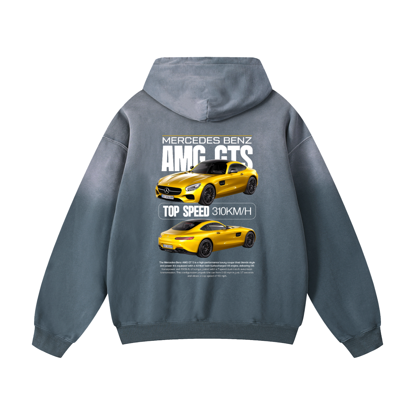 GOLD AMG Heavyweight Sunfade Oversized Hoodie