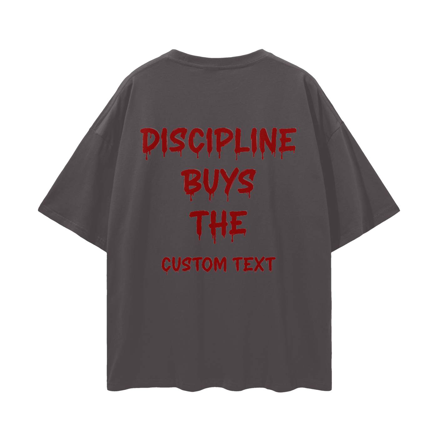 DISCIPLINE BUYS THE CUSTOM Streetwear Loose Drop Shoulder T-Shirt