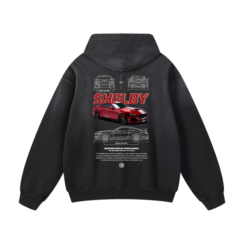 S650 SHELLBY GT 500 Heavyweight Sunfade Oversized Hoodie