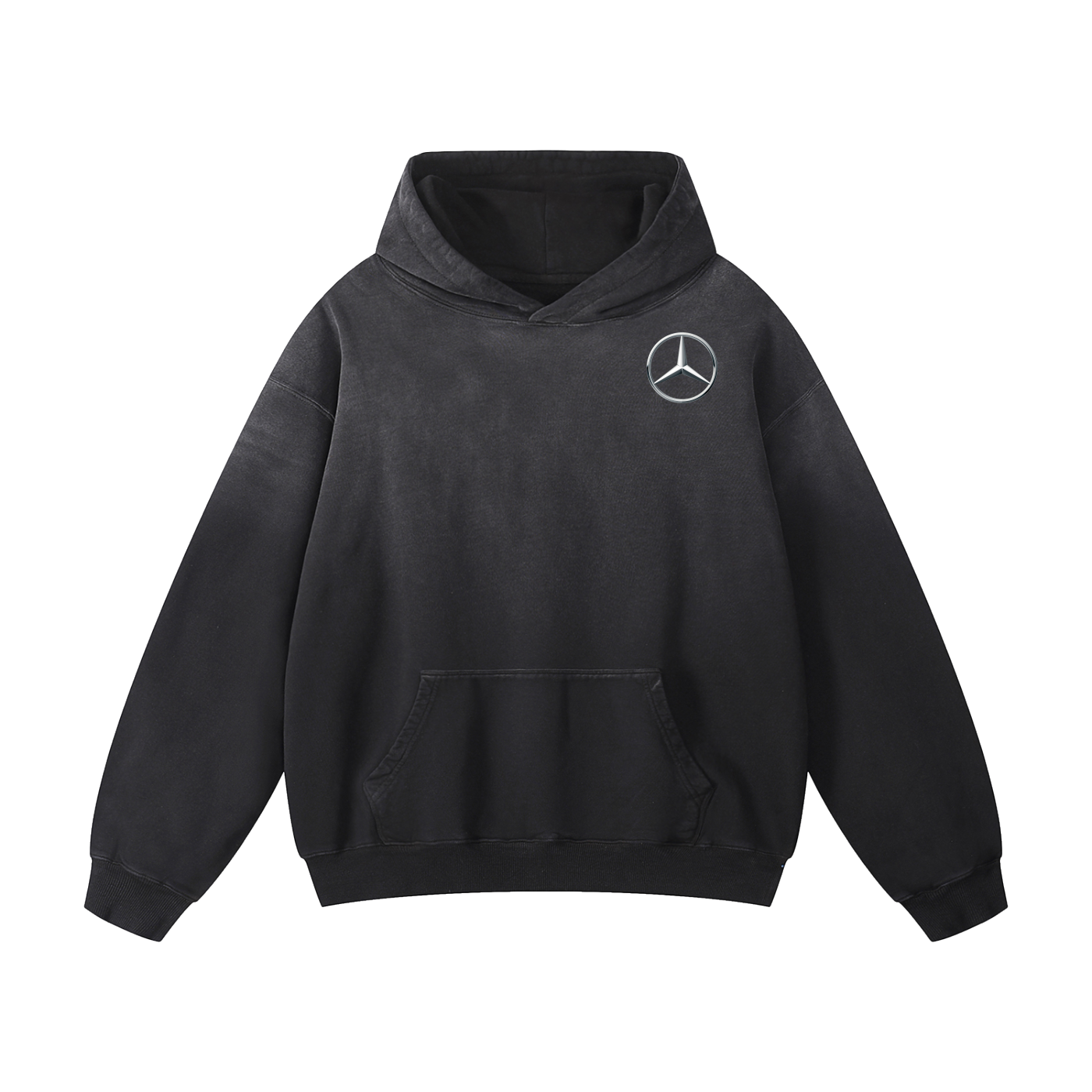 GRAY C63 AMG Heavyweight Sunfade Oversized Hoodie