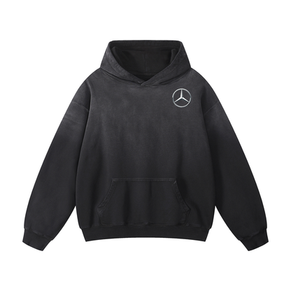 GRAY C63 AMG Heavyweight Sunfade Oversized Hoodie