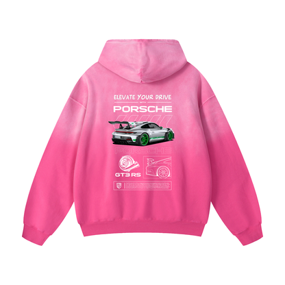 GREEN GT3RS Heavyweight Sunfade Oversized Hoodie