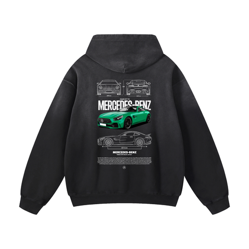 GREEN AMG Heavyweight Sunfade Oversized Hoodie