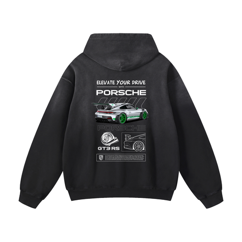 GREEN GT3RS Heavyweight Sunfade Oversized Hoodie