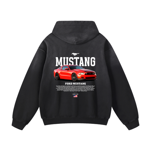 S197 MUSTANG Heavyweight Sunfade Oversized Hoodie