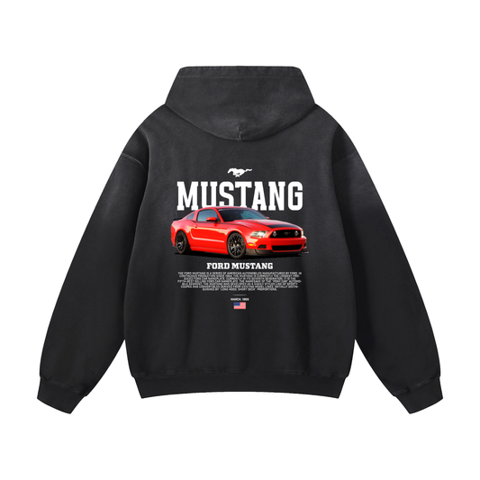S197 MUSTANG Heavyweight Sunfade Oversized Hoodie