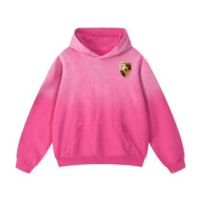 GOLD PORSCHE Heavyweight Sunfade Oversized Hoodie