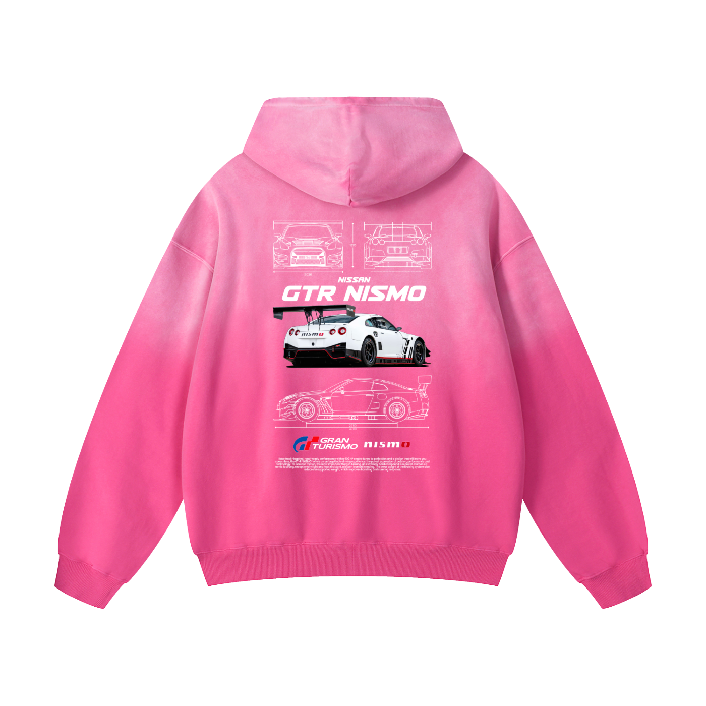 BACK NISMO Heavyweight Sunfade Oversized Hoodie