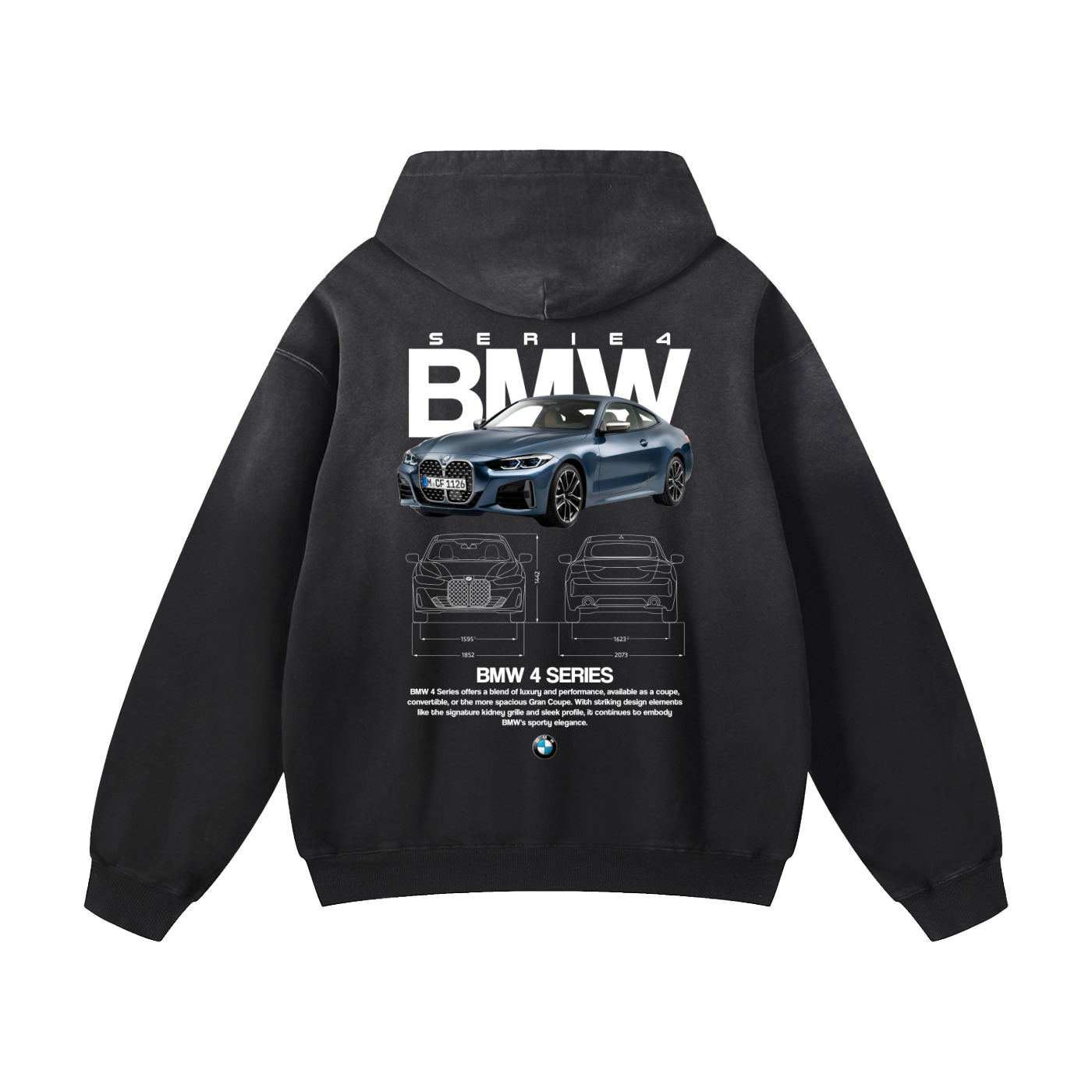 SERIE 4 Heavyweight Sunfade Oversized Hoodie