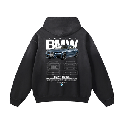 SERIE 4 Heavyweight Sunfade Oversized Hoodie