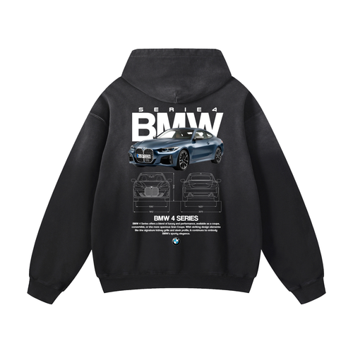 SERIE 4 Heavyweight Sunfade Oversized Hoodie