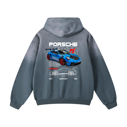 911GT3 Heavyweight Sunfade Oversized Hoodie