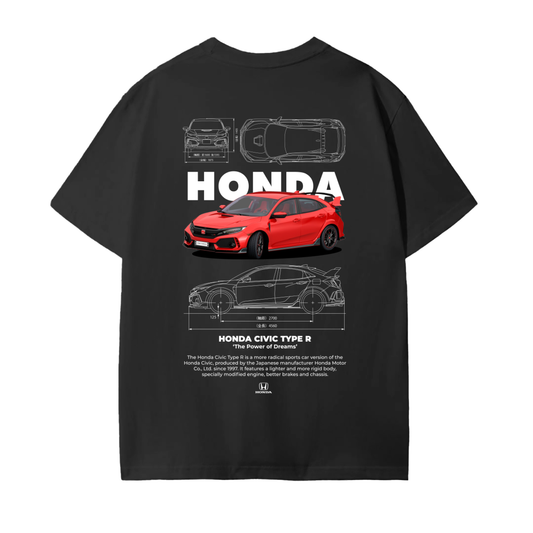 RED TYPE R Unisex Seamless Cotton T-Shirt
