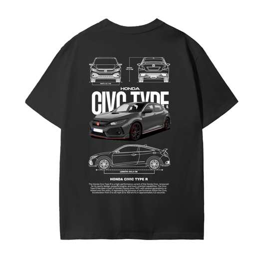 TYPE R Unisex Seamless Cotton T-Shirt