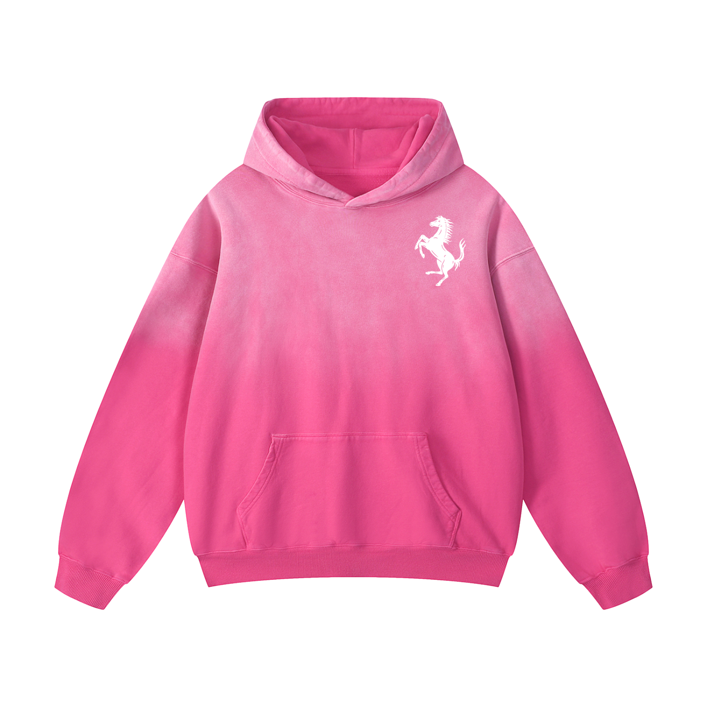 RED F40 Heavyweight Sunfade Oversized Hoodie
