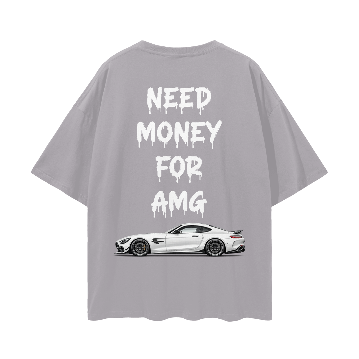 NEED MONEY FOR AMG Streetwear Loose Drop Shoulder T-Shirt