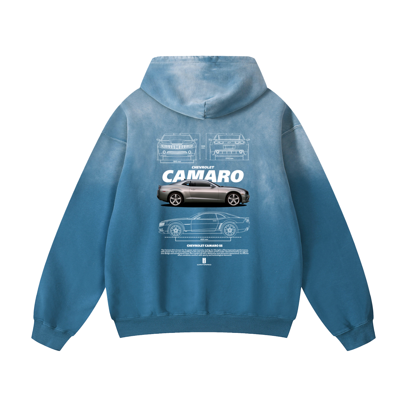 CAMARO SS Heavyweight Sunfade Oversized Hoodie