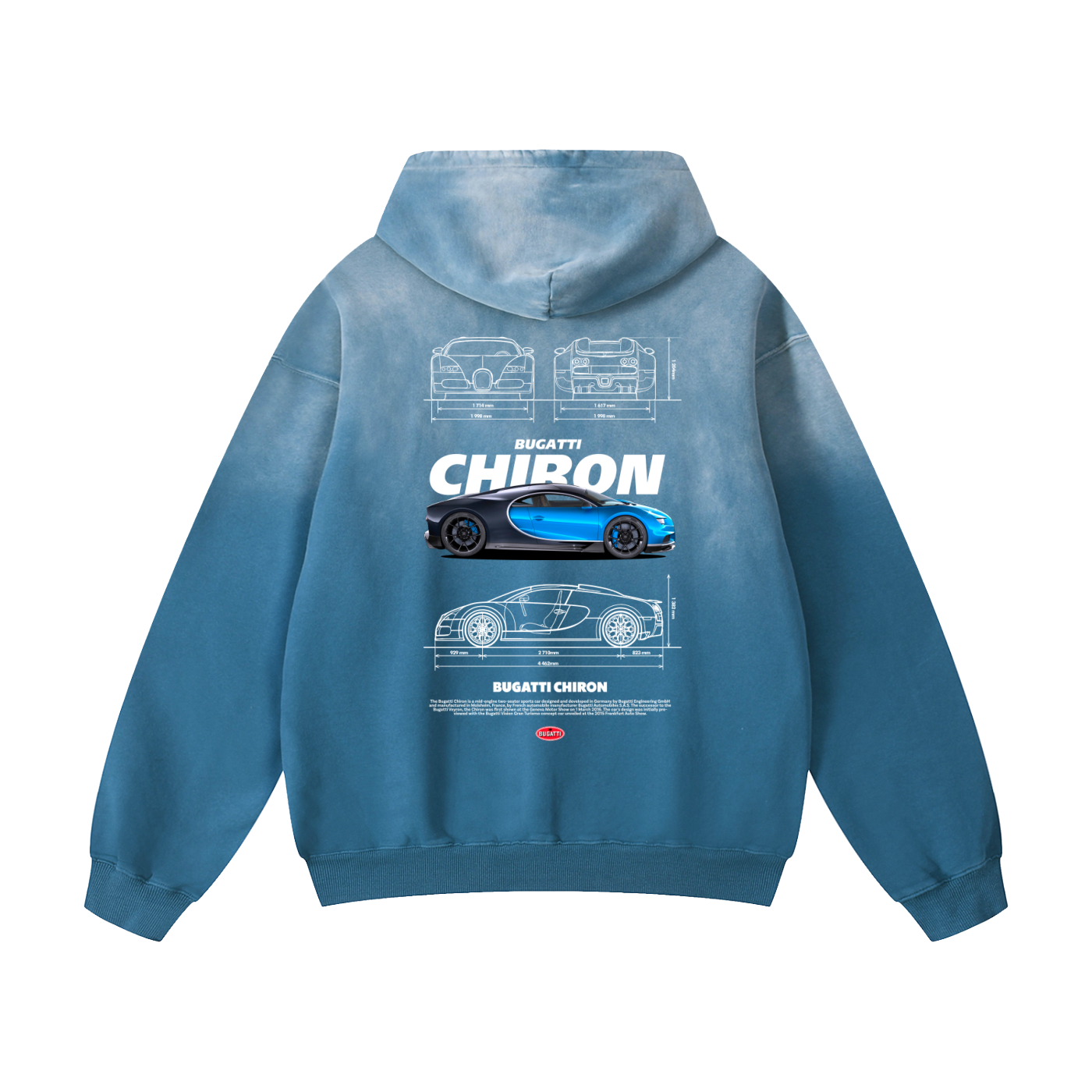CHIRON 1 Heavyweight Sunfade Oversized Hoodie