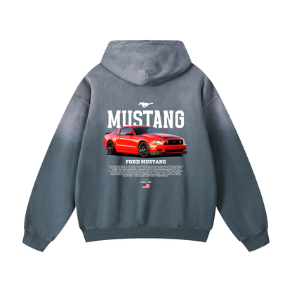 S197 MUSTANG Heavyweight Sunfade Oversized Hoodie