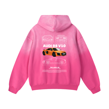 ORANGE R8 Heavyweight Sunfade Oversized Hoodie
