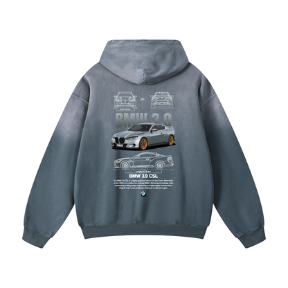BMW 3.9 Heavyweight Sunfade Oversized Hoodie