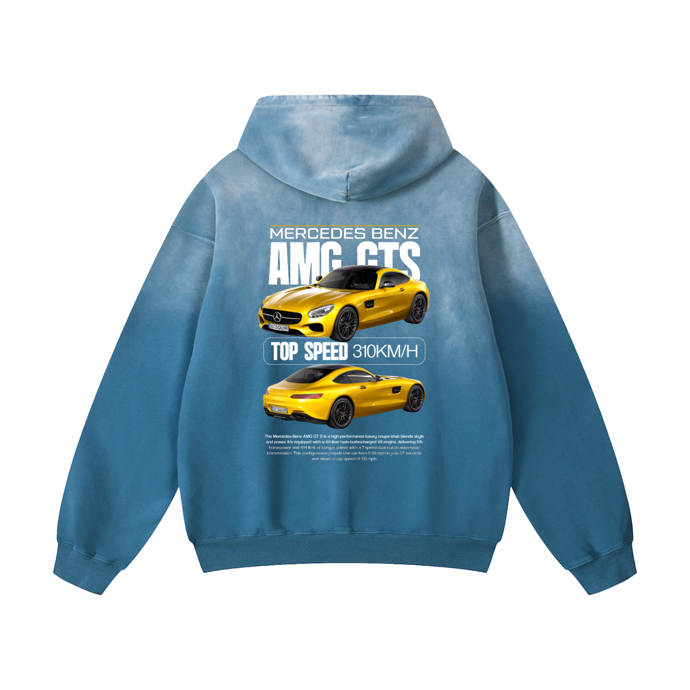 GOLD AMG Heavyweight Sunfade Oversized Hoodie