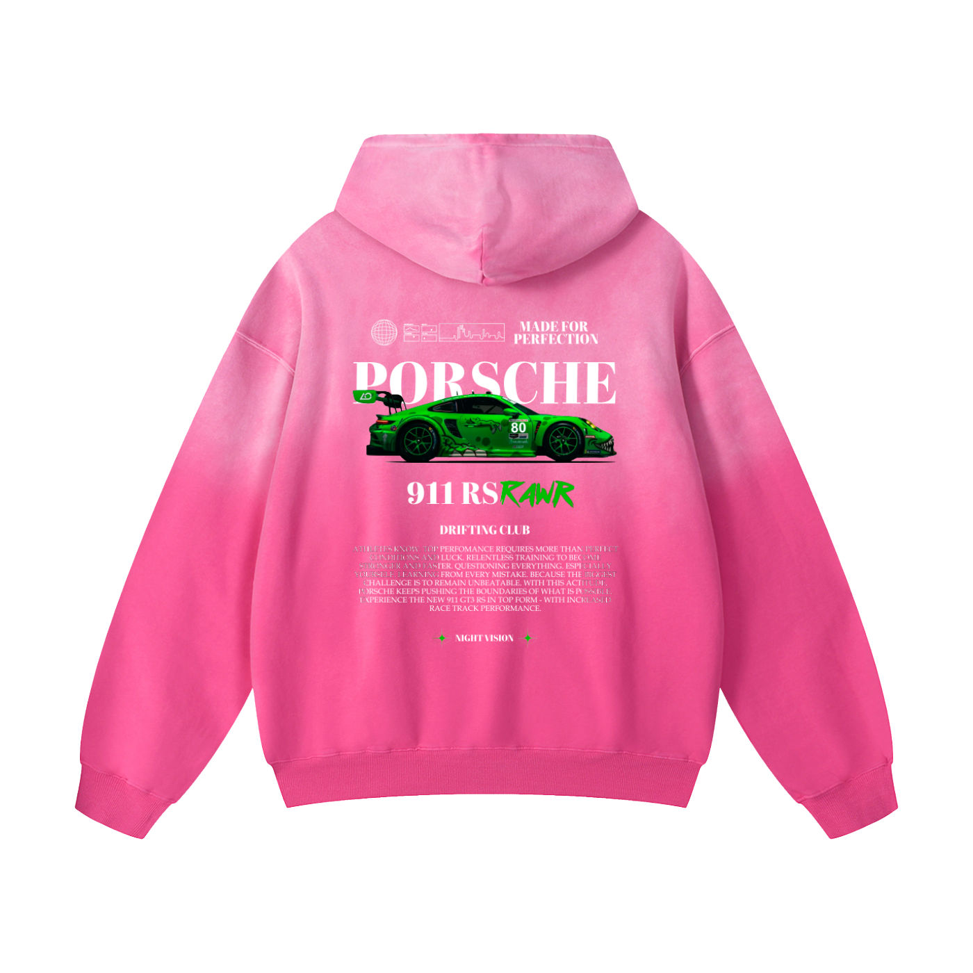 911RS RAW Heavyweight Sunfade Oversized Hoodie