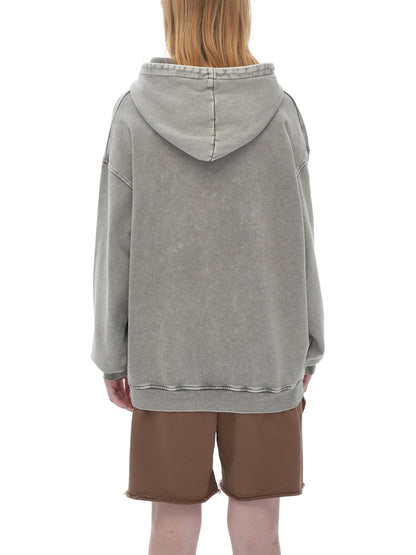 Personalized Car Snow Washed Loose Cotton Hoodie