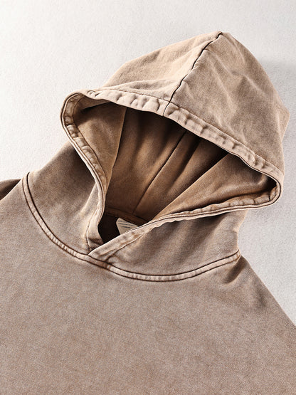 Personalized Car Snow Washed Loose Cotton Hoodie