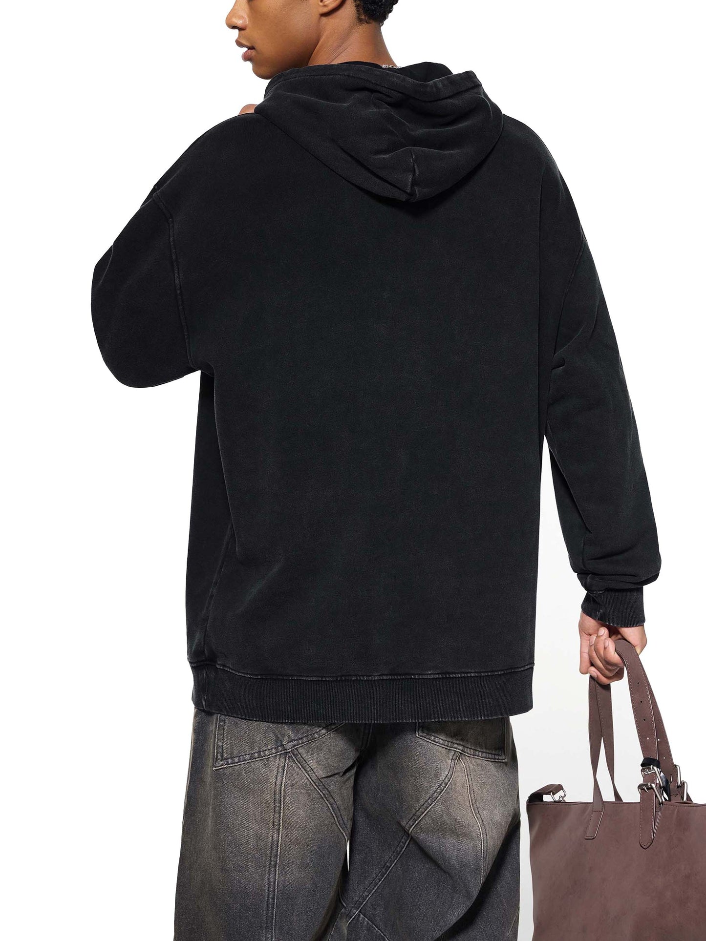 Personalized Car Snow Washed Loose Cotton Hoodie